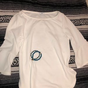 White woman’s blouse with FREE bracelets